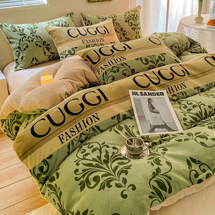 91家纺网 家纺一手货源 找家纺 （总）斯卡诺家纺 2025新款双面牛奶绒跑量款四件套