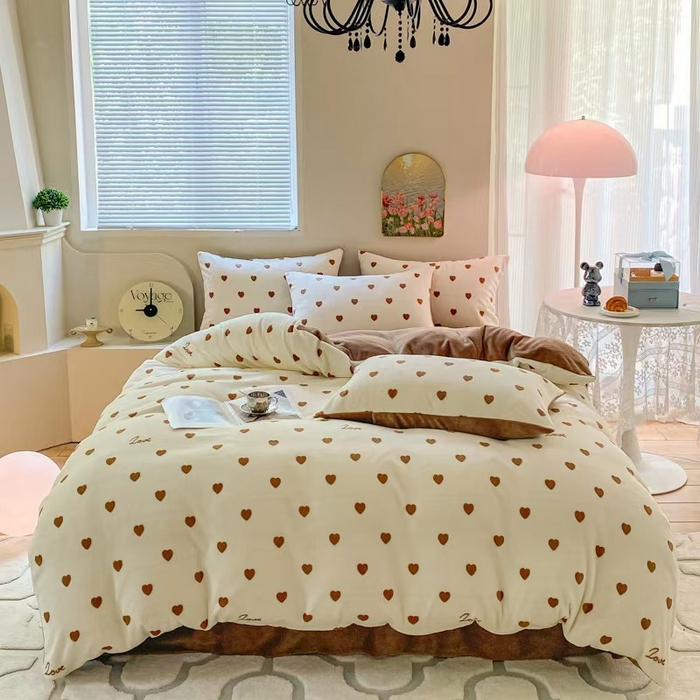 91家纺网 家纺一手货源 找家纺 （总）斯卡诺家纺 2025新款双面牛奶绒跑量款四件套