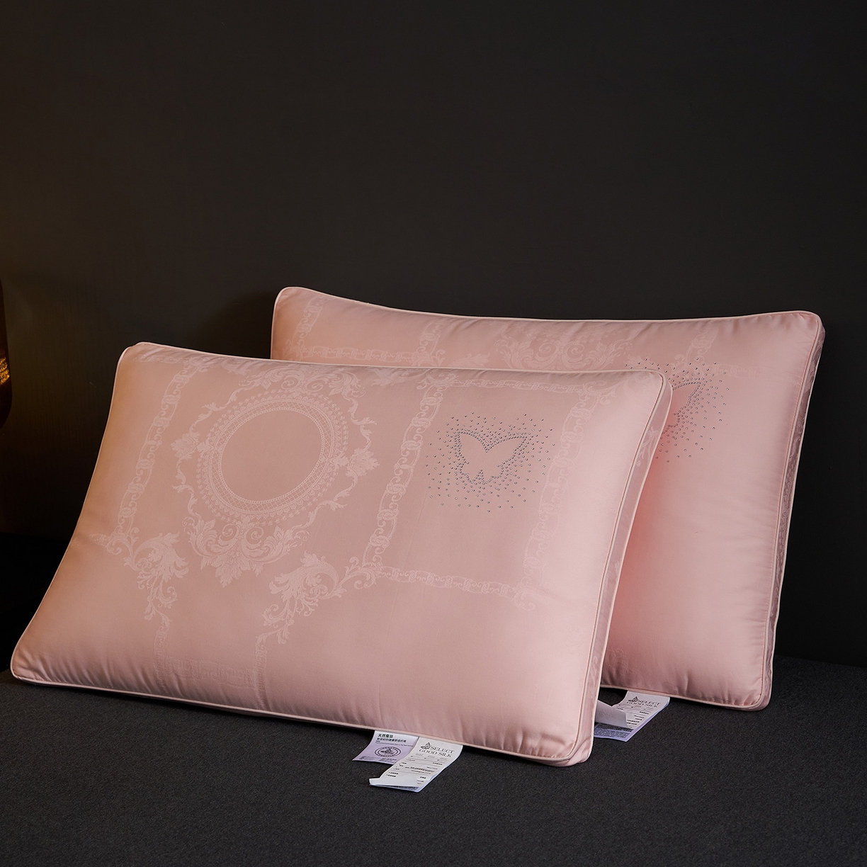 乐可 2025新款蚕咝亲肤枕 蚕咝亲肤枕-粉