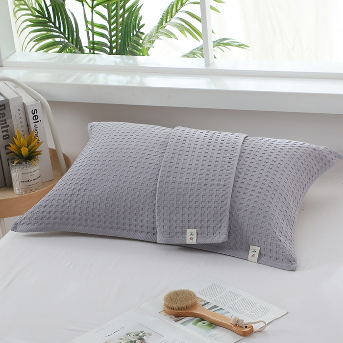 91家纺网 家纺一手货源 找家纺 （总）娇兰毛巾 2025新款7A抗菌全棉A类华夫格纱布枕巾