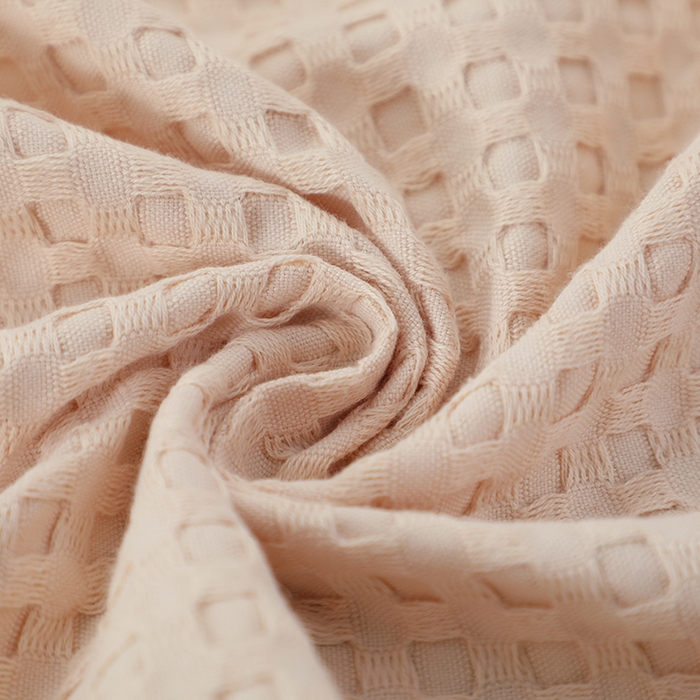 91家纺网 家纺一手货源 找家纺 娇兰毛巾 2025新款7A抗菌全棉华夫格纱布枕巾 米白色 52cm*82cm/条