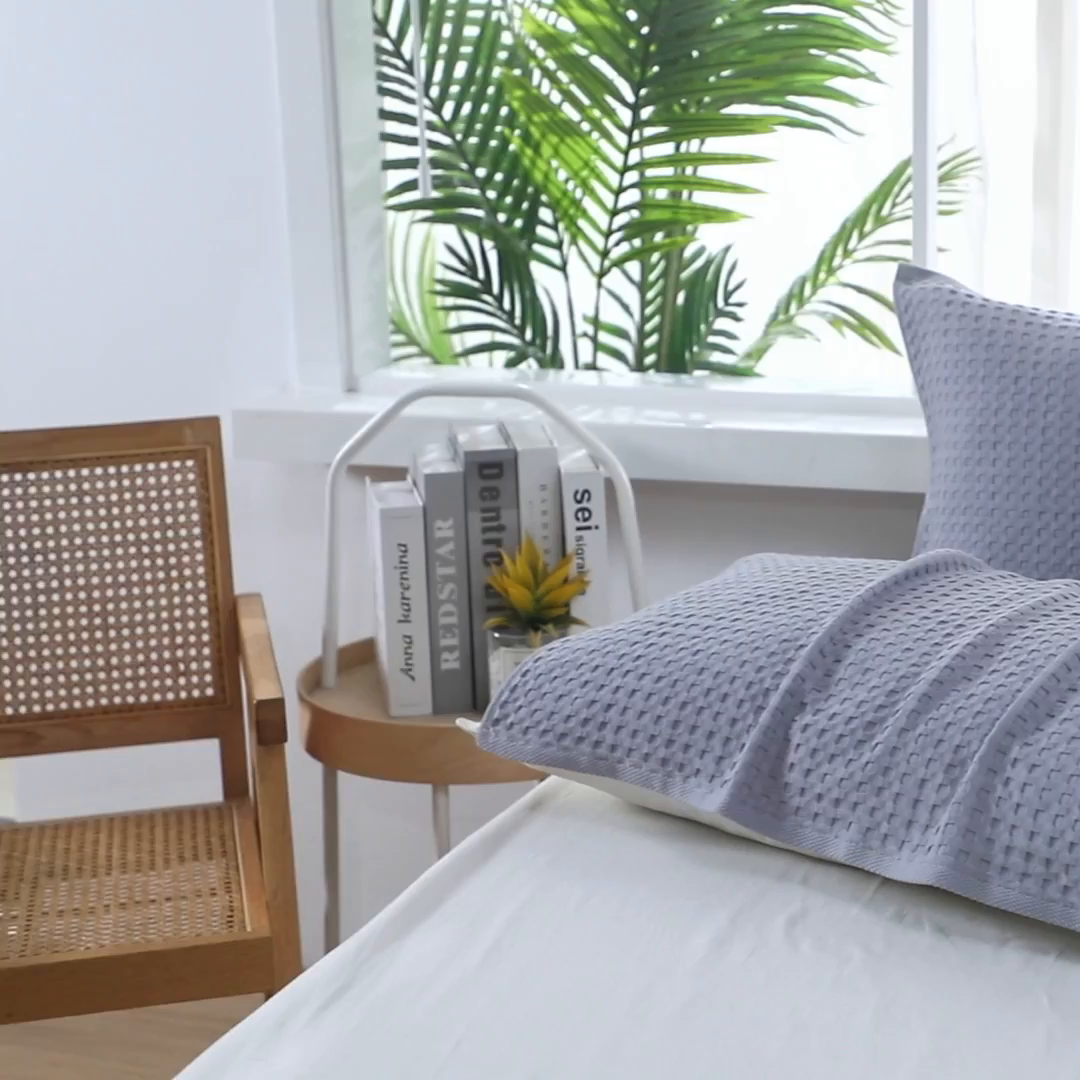 91家纺网 家纺一手货源 找家纺 （总）娇兰毛巾 2025新款7A抗菌全棉A类华夫格纱布枕巾