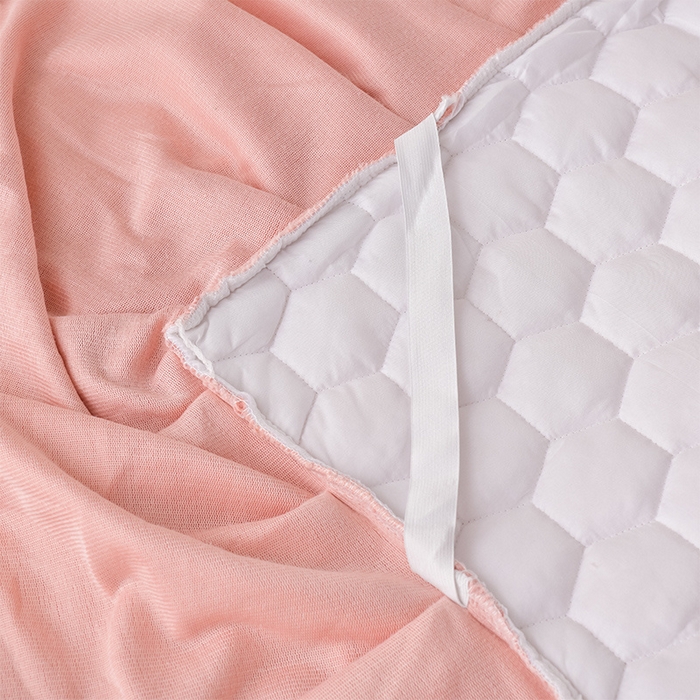 91家纺网 家纺一手货源 找家纺 优家居 2025新款纯色韩版花边牛奶绒夹棉床裙床罩加厚外贸直播 盛世-粉玉