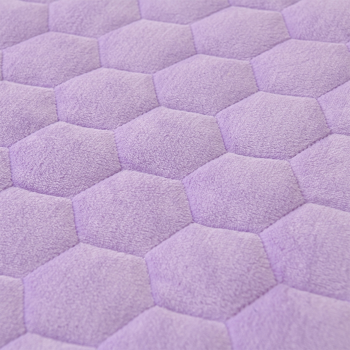 91家纺网 家纺一手货源 找家纺 优家居 2025新款纯色韩版花边牛奶绒夹棉床裙床罩加厚外贸直播 盛世-魅紫