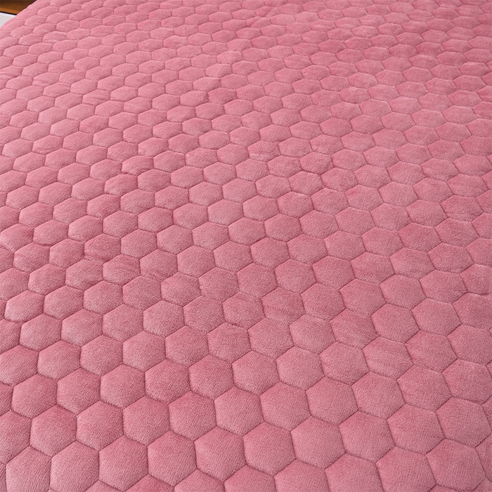 91家纺网 家纺一手货源 找家纺 优家居 2025新款纯色韩版花边牛奶绒夹棉床裙床罩加厚外贸直播 盛世-豆沙