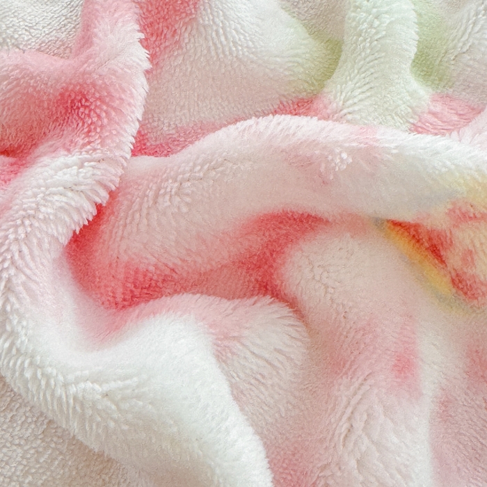 91家纺网 家纺一手货源 找家纺 小叮当家纺仓储工厂店 2025新款印花兔兔绒牛奶绒大泡泡单被套 被套单件 大泡泡-花语