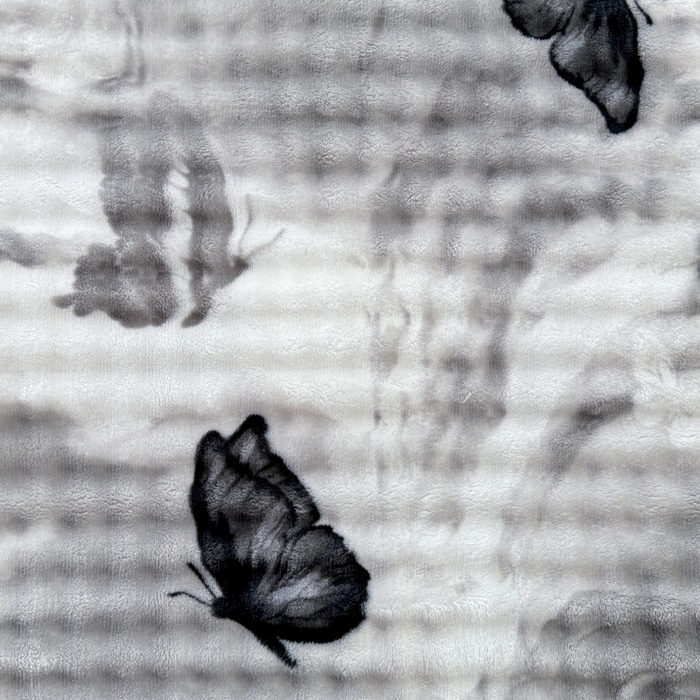 91家纺网 家纺一手货源 找家纺 小叮当家纺仓储工厂店 2025新款印花兔兔绒牛奶绒大泡泡单被套 被套单件 大泡泡-蝶影