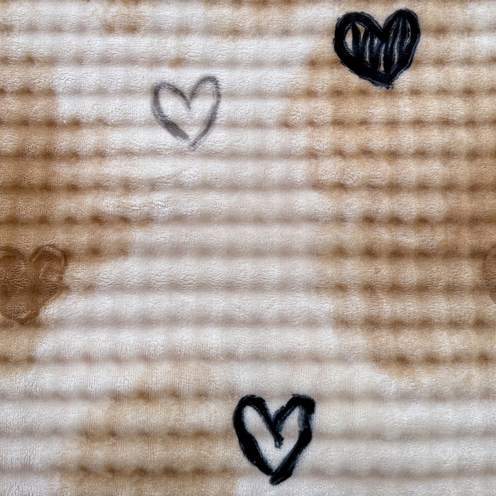 91家纺网 家纺一手货源 找家纺 小叮当家纺仓储工厂店 2025新款印花兔兔绒牛奶绒大泡泡单被套 被套单件 大泡泡-爱心咖