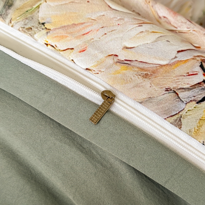 91家纺网 家纺一手货源 找家纺 棠颂家纺 2025新款A类锦棉缎陶瓷磨毛数码印花四件套（礼盒款） 沧澜