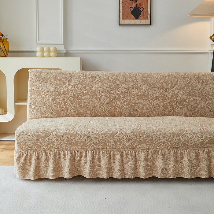 91家纺网 家纺一手货源 找家纺 （总）逐日沙发套 2025新款提花裙摆沙发床套