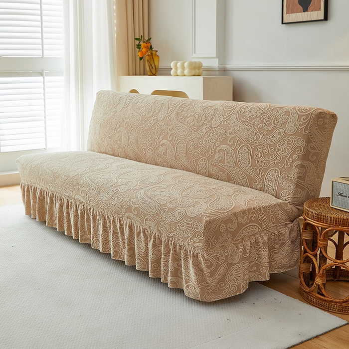 91家纺网 家纺一手货源 找家纺 （总）逐日沙发套 2025新款提花裙摆沙发床套