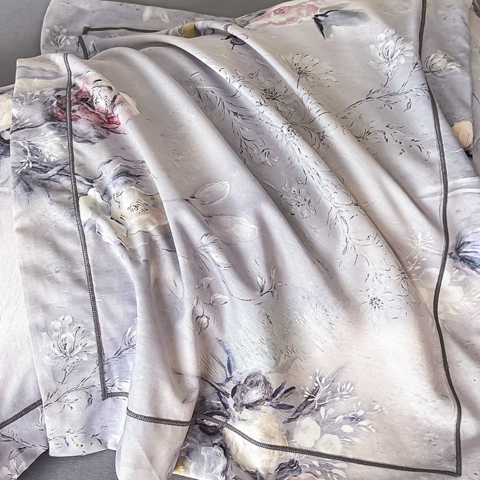 91家纺网 家纺一手货源 找家纺 棠颂家纺 2025新款A类锦棉缎陶瓷磨毛数码印花四件套（礼盒款） 惊鸿