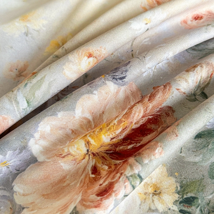 91家纺网 家纺一手货源 找家纺 棠颂家纺 2025新款A类锦棉缎陶瓷磨毛数码印花四件套（礼盒款） 云裳