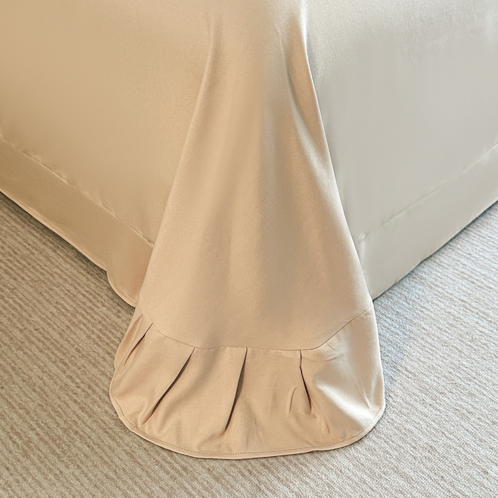 91家纺网 家纺一手货源 找家纺 棠颂家纺 2025新款A类锦棉缎陶瓷磨毛数码印花四件套（礼盒款） 云裳