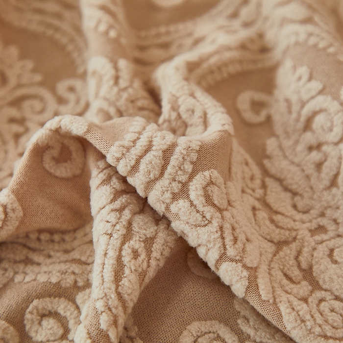 91家纺网 家纺一手货源 找家纺 逐日沙发套 2025新款提花裙摆沙发床套 裙摆沙发床套 欧艺-卡其