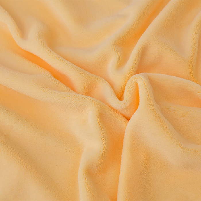 91家纺网 家纺一手货源 找家纺 优家居 2025新款纯色韩版花边牛奶绒床裙床罩加厚直播外贸可定做 盛世-杏黄