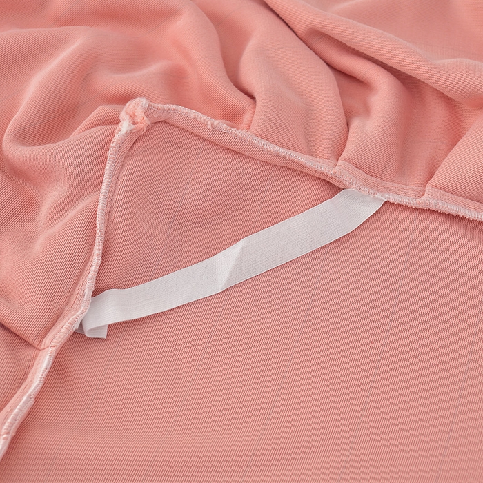 91家纺网 家纺一手货源 找家纺 优家居 2025新款纯色韩版花边牛奶绒床裙床罩加厚直播外贸可定做 盛世-粉玉