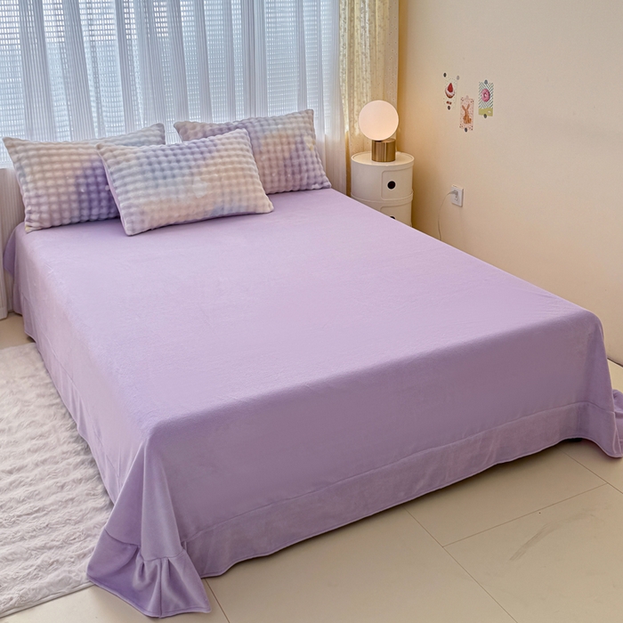 91家纺网 家纺一手货源 找家纺 （总）小叮当家纺仓储工厂店 2025新款印花兔兔绒牛奶绒大泡泡四件套