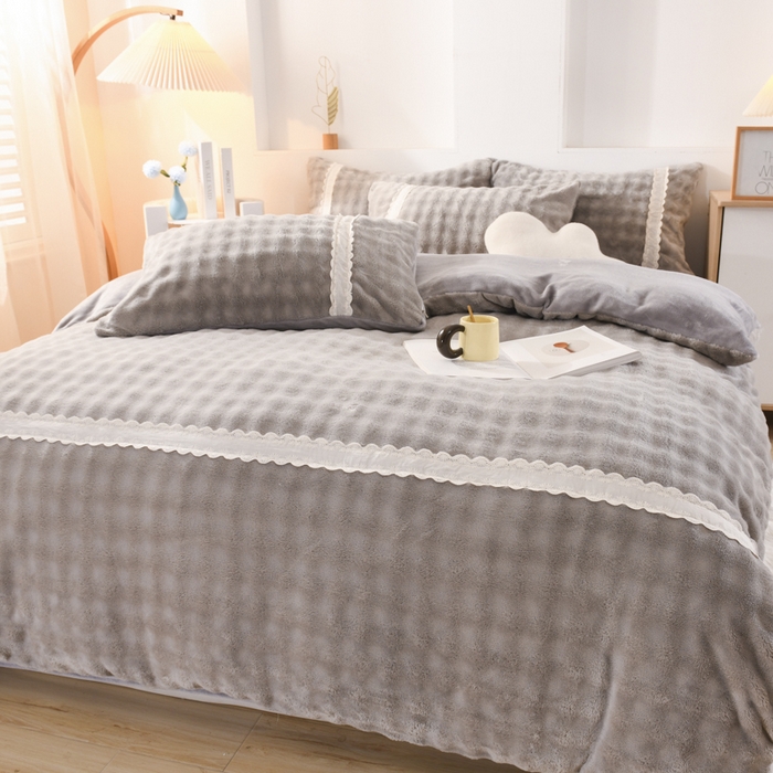 91家纺网 家纺一手货源 找家纺 （总）米瑞娜 2025新款泡泡绒四件套