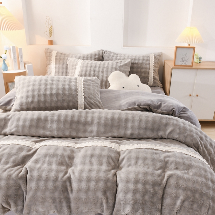 91家纺网 家纺一手货源 找家纺 （总）米瑞娜 2025新款泡泡绒四件套