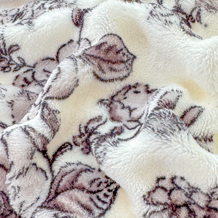 91家纺网 家纺一手货源 找家纺 小叮当家纺仓储工厂店 2025新款印花兔兔绒牛奶绒大泡泡四件套 大泡泡-蝶梦花