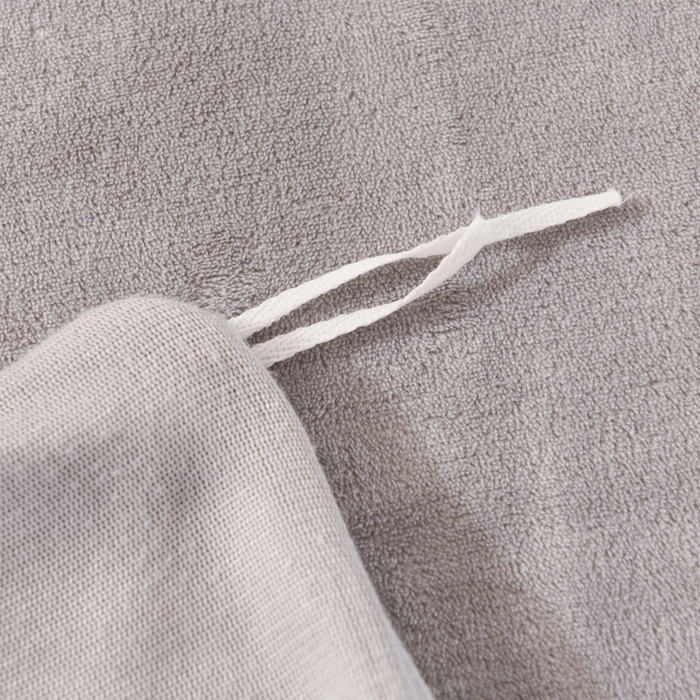 91家纺网 家纺一手货源 找家纺 米瑞娜 2025新款泡泡绒四件套 泡泡-粉灰