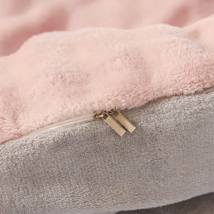 91家纺网 家纺一手货源 找家纺 米瑞娜 2025新款泡泡绒四件套 泡泡-粉灰