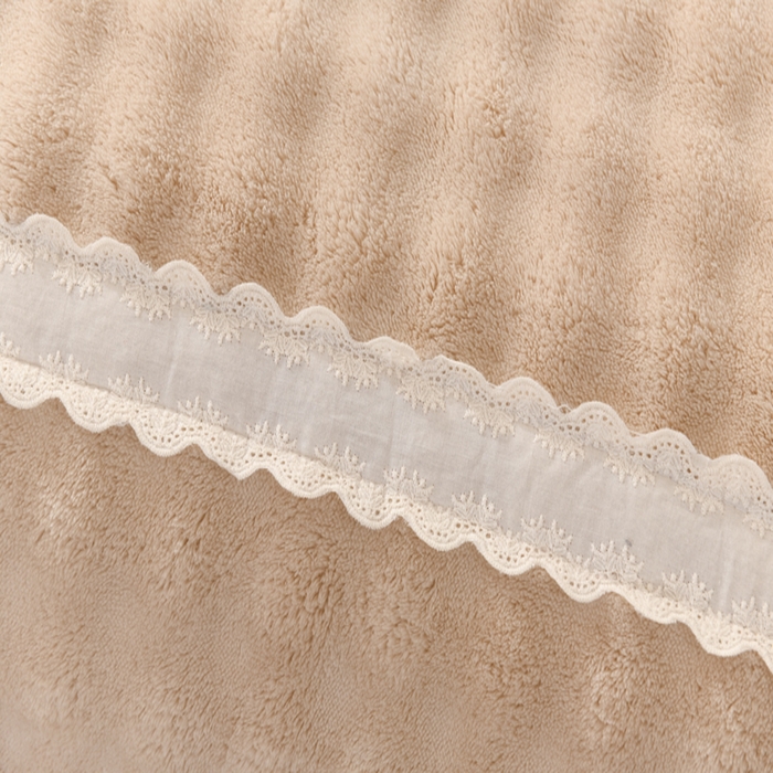 91家纺网 家纺一手货源 找家纺 米瑞娜 2025新款泡泡绒四件套 泡泡-卡其