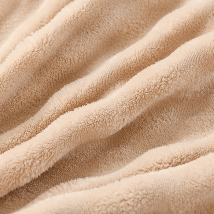 91家纺网 家纺一手货源 找家纺 米瑞娜 2025新款泡泡绒四件套 泡泡-卡其