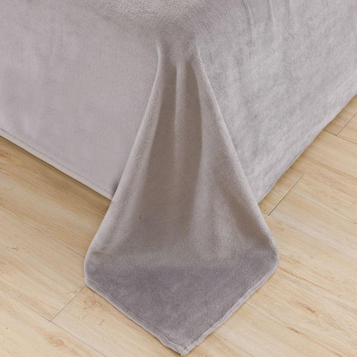 91家纺网 家纺一手货源 找家纺 米瑞娜 2025新款泡泡绒四件套 泡泡-绿灰