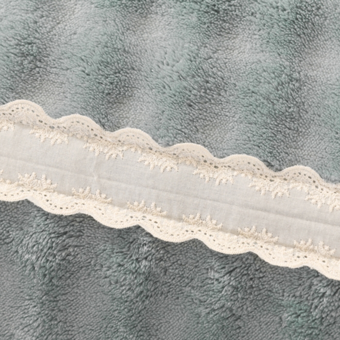 91家纺网 家纺一手货源 找家纺 米瑞娜 2025新款泡泡绒四件套 泡泡-绿灰