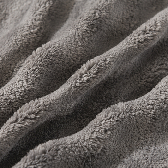 91家纺网 家纺一手货源 找家纺 米瑞娜 2025新款泡泡绒四件套 泡泡-深灰