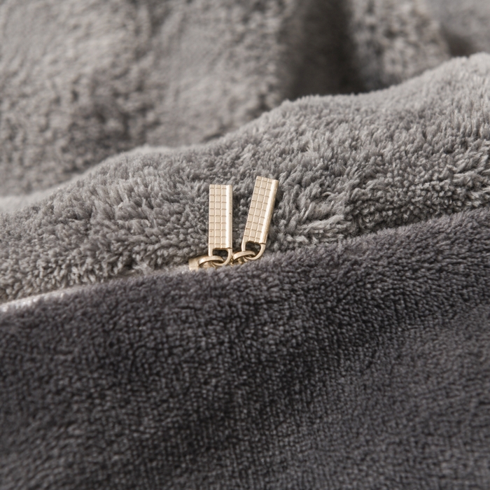 91家纺网 家纺一手货源 找家纺 米瑞娜 2025新款泡泡绒四件套 泡泡-深灰