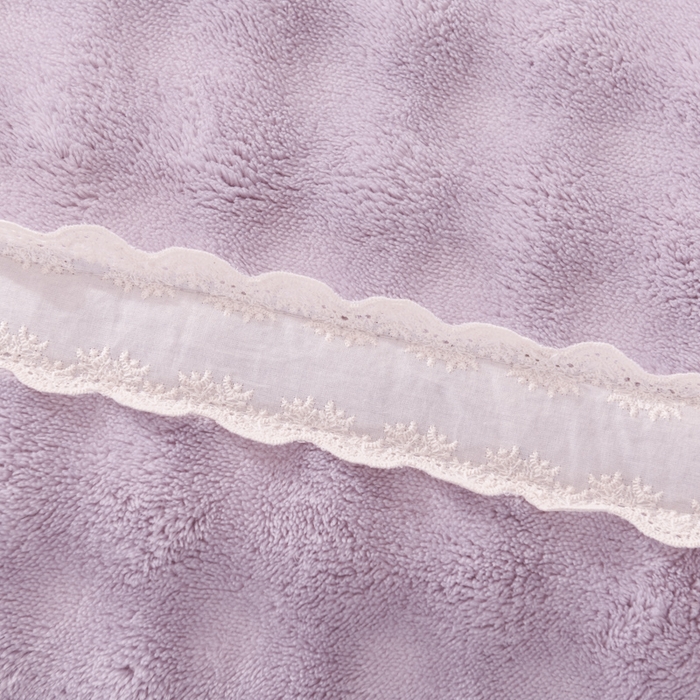 91家纺网 家纺一手货源 找家纺 米瑞娜 2025新款泡泡绒四件套 泡泡-香芋紫