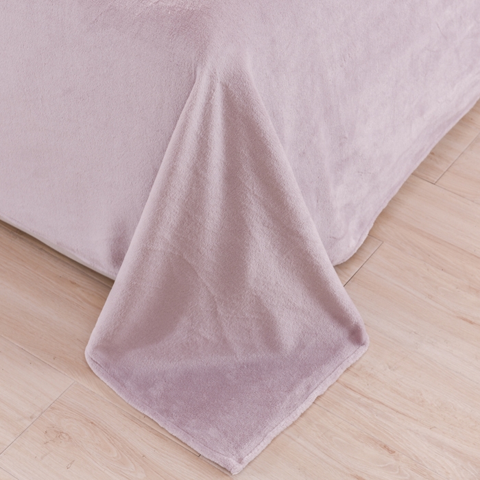 91家纺网 家纺一手货源 找家纺 米瑞娜 2025新款泡泡绒四件套 泡泡-香芋紫