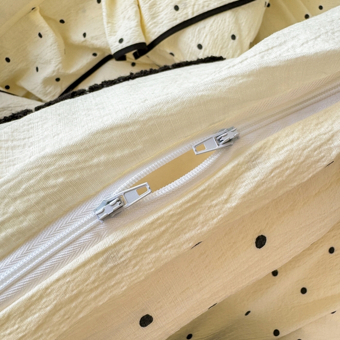 91家纺网 家纺一手货源 找家纺 麋兔 2025新款双层纱毛巾绣花边四件套 巴克兔