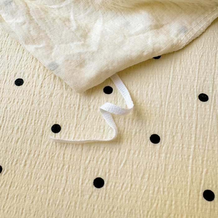 91家纺网 家纺一手货源 找家纺 麋兔 2025新款双层纱毛巾绣花边四件套 巴克兔