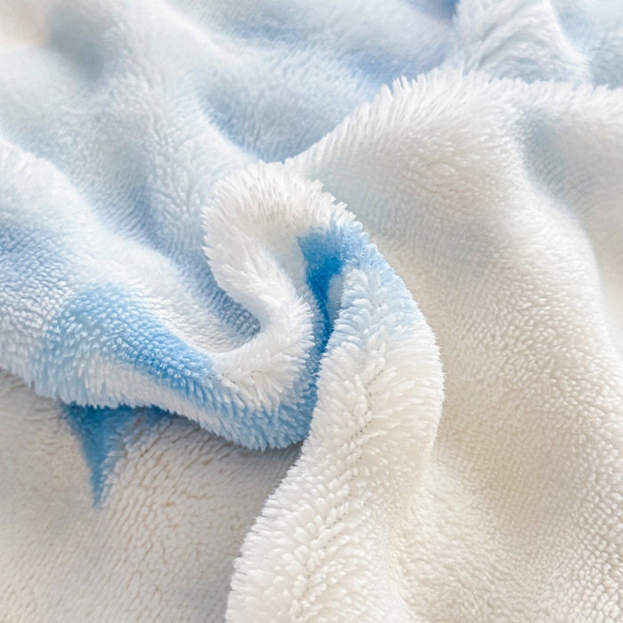 91家纺网 家纺一手货源 找家纺 小叮当家纺仓储工厂店 2025新款印花兔兔绒牛奶绒大泡泡四件套 大泡泡-蝴蝶结蓝色