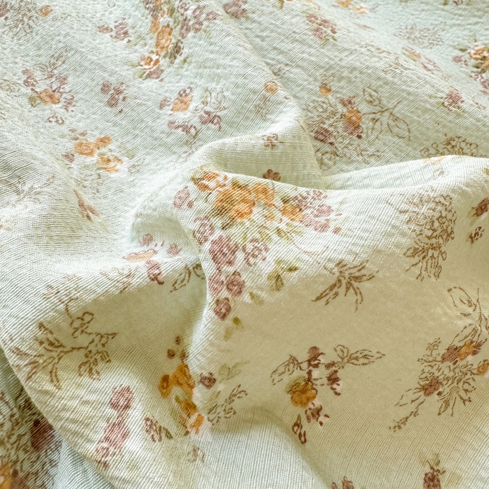 91家纺网 家纺一手货源 找家纺 麋兔 2025新款双层纱毛巾绣花边四件套 旺财