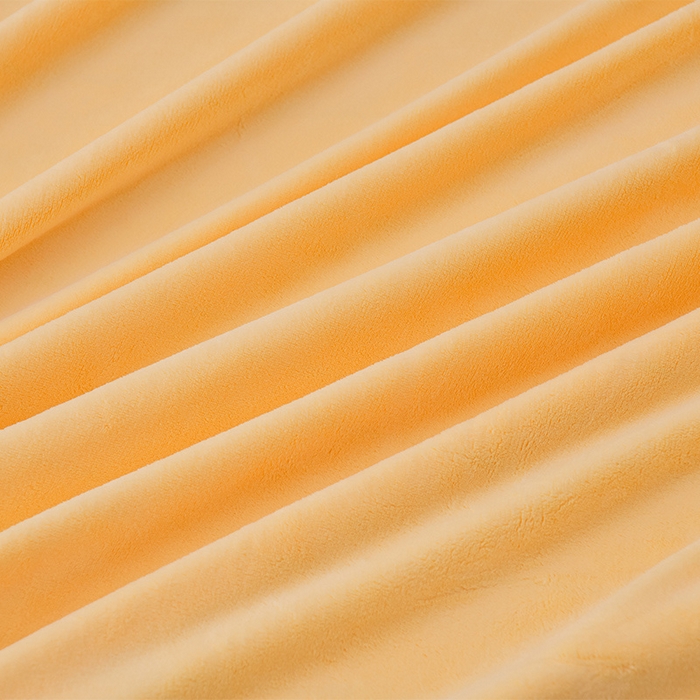 91家纺网 家纺一手货源 找家纺 优家居 2025新款纯色韩版牛奶绒花边床裙床笠四件套单件被套直播爆款 盛世-杏黄