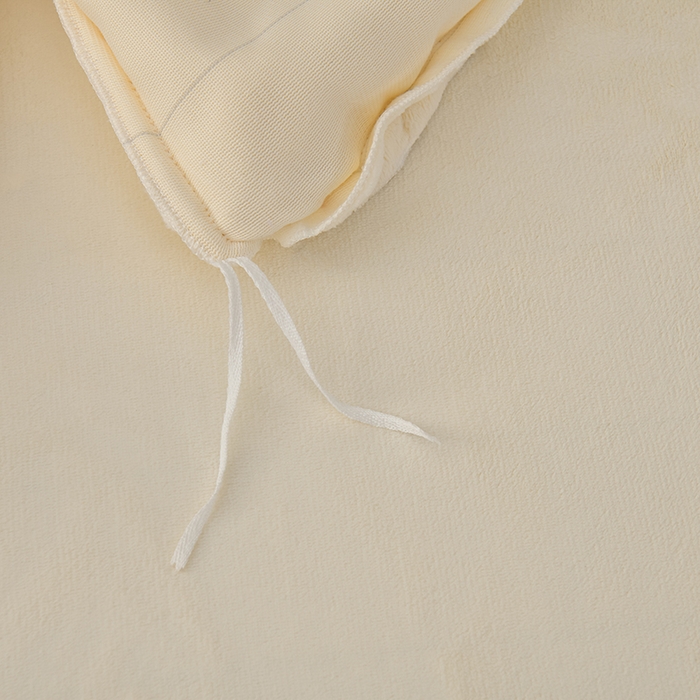 91家纺网 家纺一手货源 找家纺 优家居 2025新款纯色韩版牛奶绒花边床裙床笠四件套单件被套直播爆款 盛世-米白