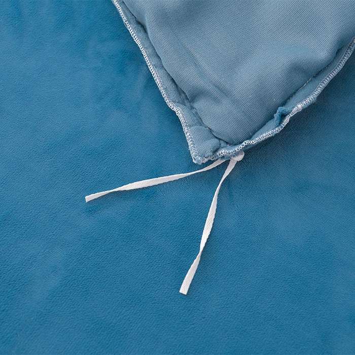 91家纺网 家纺一手货源 找家纺 优家居 2025新款纯色韩版牛奶绒花边床裙床笠四件套单件被套直播爆款 盛世-宝蓝