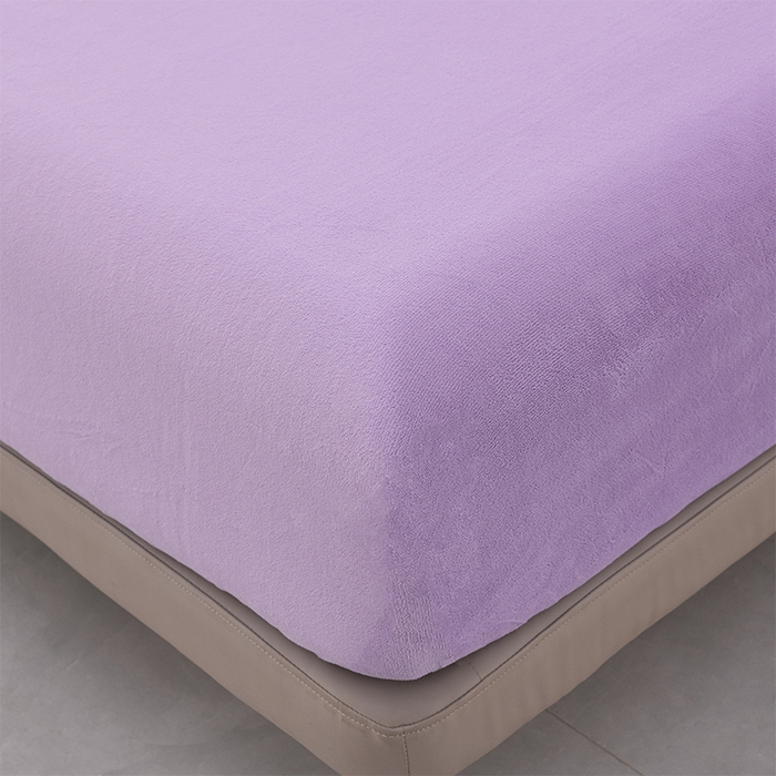 91家纺网 家纺一手货源 找家纺 优家居 2025新款纯色韩版牛奶绒花边床裙床笠四件套单件被套直播爆款 盛世-魅紫