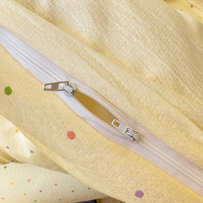 91家纺网 家纺一手货源 找家纺 麋兔 2025新款双层纱毛巾绣花边四件套 熊熊小队