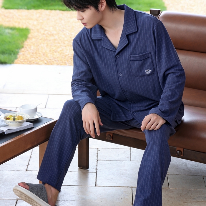 91家纺网 家纺一手货源 找家纺 （总）洛兰沙家居馆 2025新款德绒绵竹加厚300克情侣睡衣男女款睡衣（翻领）