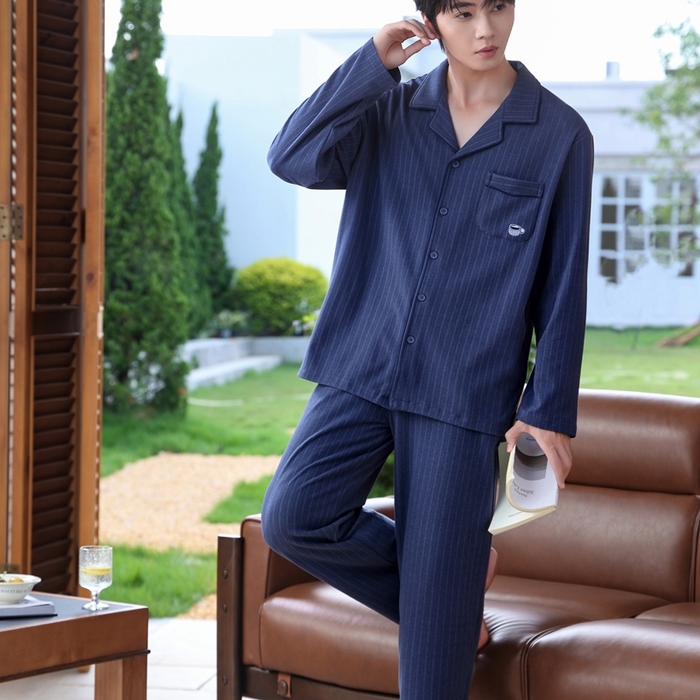 91家纺网 家纺一手货源 找家纺 （总）洛兰沙家居馆 2025新款德绒绵竹加厚300克情侣睡衣男女款睡衣（翻领）