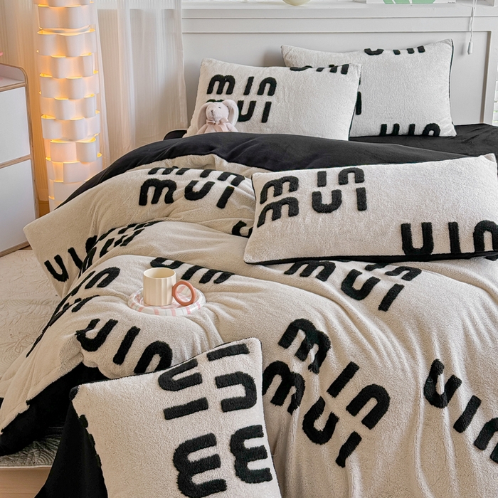 91家纺网 家纺一手货源 找家纺 （总）小叮当家纺仓储工厂店 2025新款舒棉绒提花绣花四件套