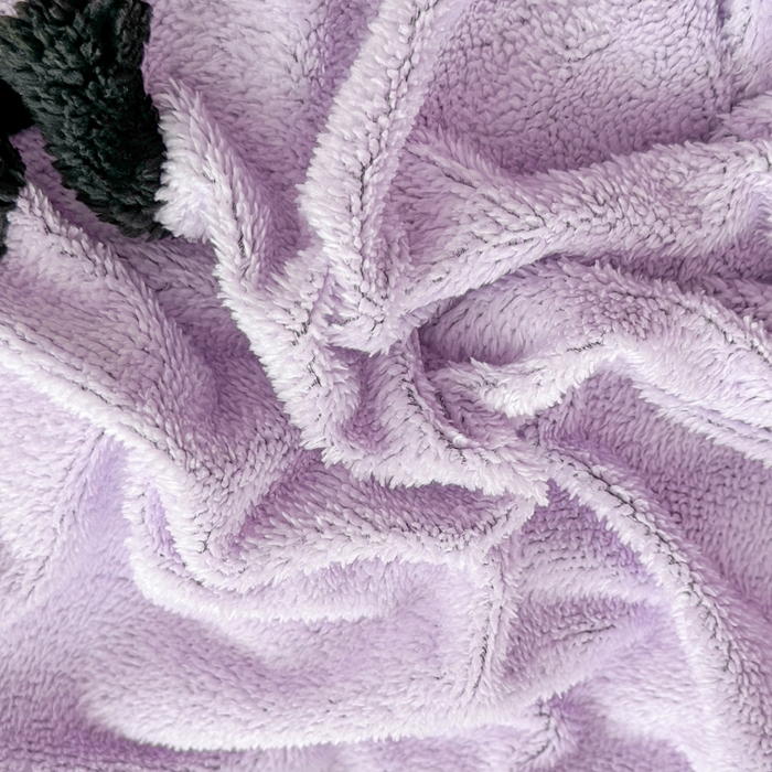 91家纺网 家纺一手货源 找家纺 小叮当家纺仓储工厂店 2025新款舒棉绒提花绣花四件套 舒棉绒提花-蝴蝶结紫色