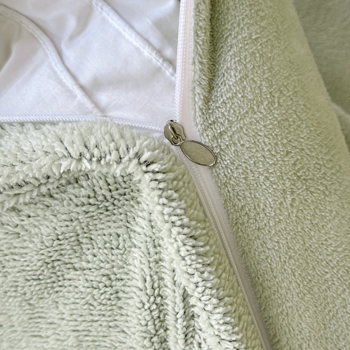 91家纺网 家纺一手货源 找家纺 小叮当家纺仓储工厂店 2025新款舒棉绒提花绣花四件套 舒棉绒提花-蝴蝶结绿色