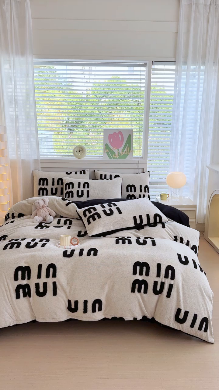 91家纺网 家纺一手货源 找家纺 （总）小叮当家纺仓储工厂店 2025新款舒棉绒提花绣花四件套